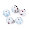Vintage Handmade Porcelain Beads PORC-Q006-07R-1