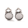 Non-Tarnish 316 Stainless Steel Clip-on Earring Findings X-STAS-I187-02B-P-2