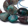 Natural Chrysocolla Beads Strands X-G-L493-61-2