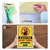 5Pcs Waterproof PVC Warning Sign Stickers DIY-WH0237-025-4