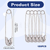 100Pcs Iron Safety Pins NEED-YW0001-07-2