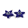 Handmade Polymer Clay & Rhinestone & Resin Big Pendants FIND-Q123-02D-2
