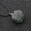 Natural Indian Agate Raw Rough Nuggets Pendant Necklace FS-WG50F2C-12-1