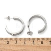 304 Stainless Steel Stud Earrings EJEW-S253-17P-5