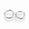Tarnish Resistant 304 Stainless Steel Saw Cut Open Jump Rings X-STAS-P212-25P-10-3