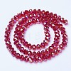 Electroplate Glass Beads Strands EGLA-A034-T6mm-B07-2