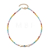 Bohemian Style Glass Beaded Necklaces NJEW-JN04657-5