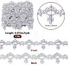 5Yards Polyester Flower Lace Ribbon OCOR-NB0002-82B-2