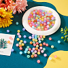  200Pcs 10 Colors Imitation Jelly Acrylic Beads MACR-TA0001-38-12