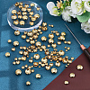 150Pcs 5 Styles Flat Round Brass Four Claw Nail KK-CL0001-03G-4