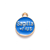 Alloy Enamel Pendants ENAM-S124-01B-02F-3
