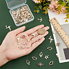80Pcs 8 Styles Alloy Connector Charms FIND-GO0001-05-3