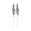 Halloween 316 Stainless Steel Ear Wrap Crawler Hook Earrings AJEW-C044-17B-AS-4