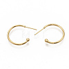 Brass Stud Earrings EJEW-T007-02G-NF-2