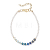 Dyed Natural Malaysia Jade & Glass Beaded Bracelets for Women BJEW-JB13076-02-2