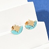 304 Stainless Steel Stud Earrings EJEW-Z089-37A-G-2