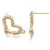 Brass Stud Earring Findings KK-R130-039B-NF-2