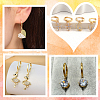 20Pcs Brass Huggie Hoop Earring Findings KK-BBC0014-57-5