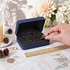 Rectangle PU Leather Ring Organizer Boxes CON-WH0089-240A-3