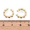 Brass Pave Cubic Zirconia Cuff Earrings EJEW-T049-03A-G-4