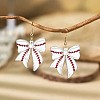 Acrylic Bowknot Dangle Earrings FS-WGE9DF7-06-1