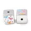 Printed Plating Acrylic Beads AC-CBA655C-17C-2