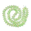Transparency Electroplate Glass Beads Strands GLAA-T023-39A-07-2