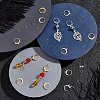 Unicraftale 80Pcs 2 Colors 304 Stainless Steel Leverback Earring Findings STAS-UN0038-39-2
