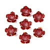 Flower Resin Bead Cap RESI-T059-19-1