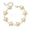 304 Stainless Steel Tortoise Link Bracelets BJEW-JB13338-2