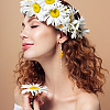 3 Pairs 3 Colors Alloy Flower Tassel Dangle Earrings for Women EJEW-AN0002-80-5