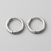 Stainless Steel Huggie Hoop Earrings with 316 Stainless Steeland Pins for Women EJEW-TAC0018-08A-1