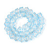 Handmade Foil Lampwork Beads Strands FOIL-T008-02D-1