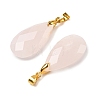 Natural Rose Quartz Pendants G-L614-D03-G02-2