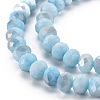 Opaque Baking Paint Glass Beads Strands LS-EGLA-N006-010A-B01-3