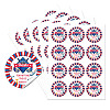 5 Sheets Round Dot PVC Waterproof Decorative Sticker Labels DIY-WH0481-03-1