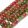 Spray Painted Glass Beads Strands GLAA-A038-B-47-1