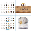 Brass Crimp Beads Covers KK-TA0007-81-9