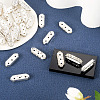 100Pcs 3-Hole Iron Grade A Rhinestone Bridge Spacers RB-SW0001-02-15