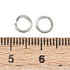 Tarnish Resistant 304 Stainless Steel Open Jump Rings STAS-N015-03-6x.0.8mm-3