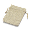 Burlap Packing Pouches Drawstring Bags ABAG-Q050-10x14-01-2