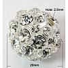 Brass Rhinestone Beads RB-Q165-2-2