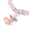 Transparent Plastic Beaded Stretch Bracelets for Children BJEW-JB11507-5