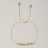 Natural Birthstone Braided Bead Bracelets for Women VA8051-8-1