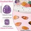 16Pcs 8 Styles Natural Agate & Amethyst & Topaz Jade & Green Aventurine & Red Agate & Tiger Eye & White Agate G-CJ0001-80-8