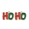 Christmas Themes Alloy Enamel Pendants ENAM-Z023-01G-05-1