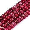 Dyed Synthetic Imperial Jasper Beads Strands G-Q606-99A-06-2