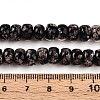 Luminous Handmade Gold Foil Glass Beads Strands FOIL-N029-02A-01-5