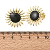 Sun Brass Stud Earrings EJEW-D352-02G-7