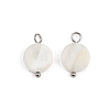 Natural Shell Disc Pendants X1-STAS-D378-31P-1